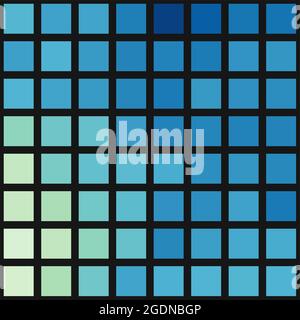 Abstract Geometrical color pixel generative art illustration Stock Vector