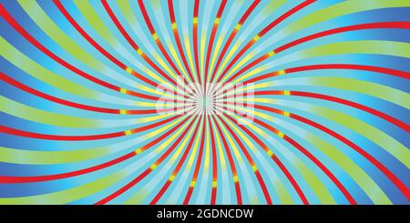Abstract background sun rays burst starburst radial sunbeam explosion celebration summer season wallpaper pattern vector illustration Stock Vector
