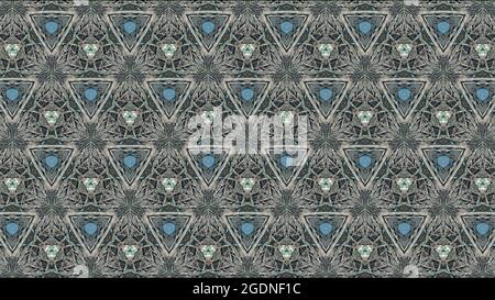 Pattern of Small triangles with woods Stock Photo