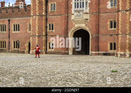 Base court at Hampton Court Palace in London Stock Photo