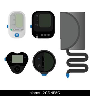 Blood Tension Meter vector or tensimeter, simple and detail vector illustration. match for you in health and medical equipment purposes. Stock Vector