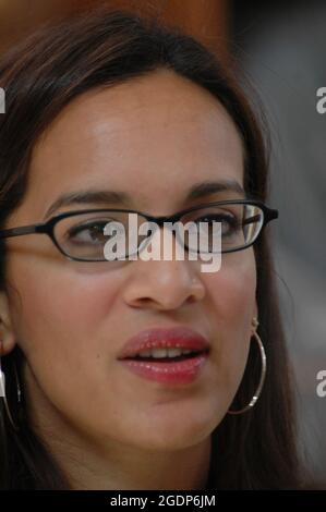 Anoushka Shankar a British Indian sitar player and composer. She is the daughter of renouned Indian classical musician Pandit Ravi Shankar and Sukanya Stock Photo