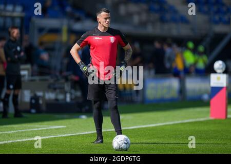 WAALWIJK, NETHERLANDS - AUGUST 14: Etienne Vaessen (keeper) of RKC Waalwijk during the Dutch Eredivisie match between RKC Waalwijk and AZ at Mandemakers Stadion on August 14, 2021 in Waalwijk, Netherlands (Photo by Yannick Verhoeven/Orange Pictures) Stock Photo