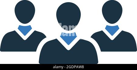 Chat, group, users icon is isolated on white background. Use for graphic and web design or commercial purposes. Vector EPS file. Stock Vector