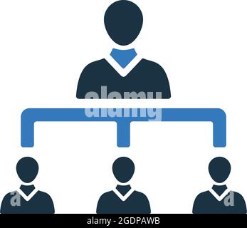 Business, hierarchy icon is isolated on white background. Use for graphic and web design or commercial purposes. Vector EPS file. Stock Vector