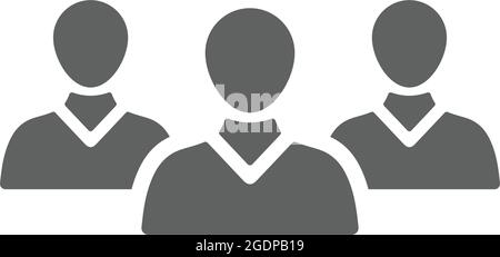 Chat, group, users icon is isolated on white background. Use for graphic and web design or commercial purposes. Vector EPS file. Stock Vector