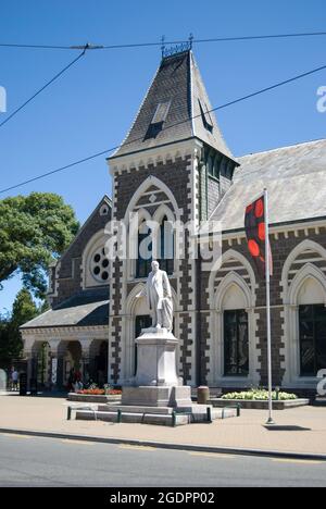 Canterbury Museum, Rolleston Avenue, Christchurch, Canterbury, New Zealand Stock Photo