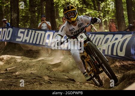 Reece WILSON of Great Britain during the 2021 Mountain Bike World Cup ...