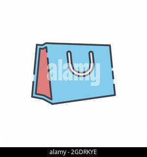 Vector Graphic of - Hand Carry Bag - Line Cut Style - simple illustration. Editable stroke. Design template vector.outline style design.Vector graphic Stock Vector