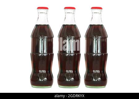 Cola bottle drink isolate on white background Stock Photo