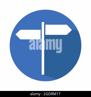 Vector Graphic of - Directions - Flat Style - simple illustration. Editable stroke. Design template vector.outline style design.Vector graphic illustr Stock Vector