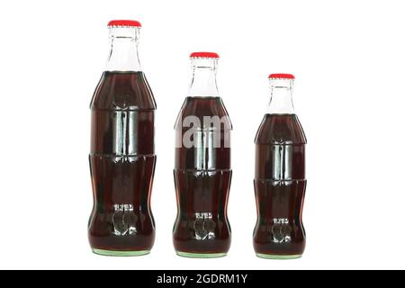 Cola bottle drink isolate on white background Stock Photo