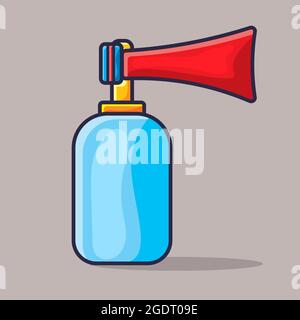 air horn  isolated cartoon vector illustration in flat style Stock Vector
