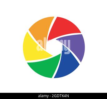 Camera objective icon vector Stock Vector