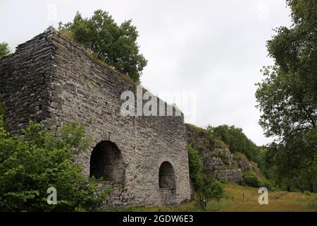 Old Lime Kilns at Smardale NNR, Cumbria, UK Stock Photo