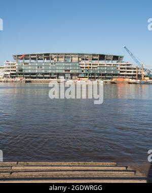 Fulham Football Club's new Riverside Stand under construction on the ...