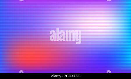 Abstract striped lined horizontal glowing background. Scan screen. Technological colorful futuristic card with lines. Vector illustration. Stock Vector