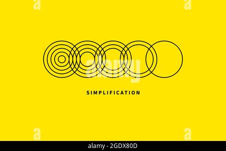 Simplification concept icon Stock Vector Image & Art - Alamy