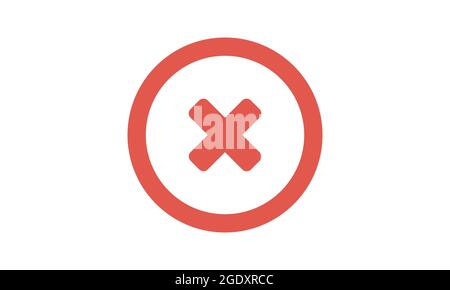 Cancel icon. Vector illustration design element Stock Vector