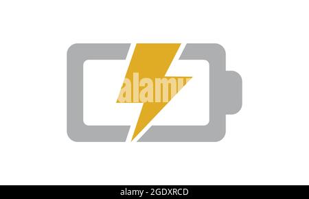 low battery icon design. battery charge level indicators Stock Vector