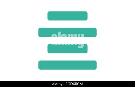 center alignment icon vector from text editor concept. Thin line illustration of center alignment editable stroke. center alignment linear sign Stock Vector