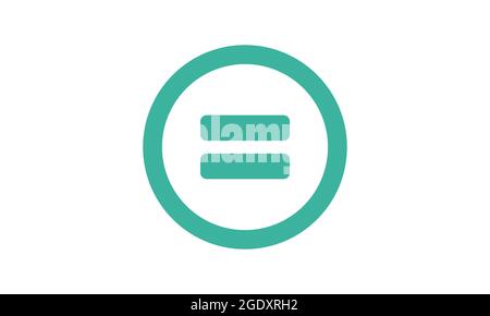 Equal Icon, Flat Illustration Of Equal, Equal Sign Symbol – Vector Stock Vector