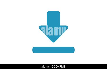 Download vector icon, install symbol. Modern, simple flat vector illustration for web site or mobile app Stock Vector
