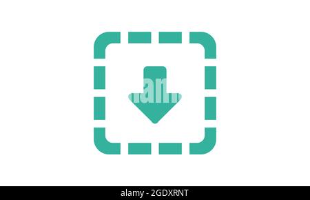 Download vector icon, install symbol. Modern, simple flat vector illustration for web site or mobile app Stock Vector