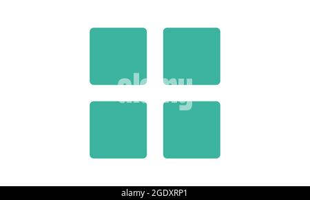 Grid icon vector isolated on white background, Grid sign Stock Vector