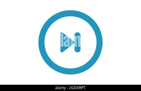Next icon, vector illustration. Flat design style. vector Next icon illustration isolated on White background, next icon Eps10. Stock Vector