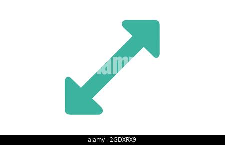 Resize icon vector from arrows concept. Resize  sign for use on web and mobile apps, logo, print media Stock Vector