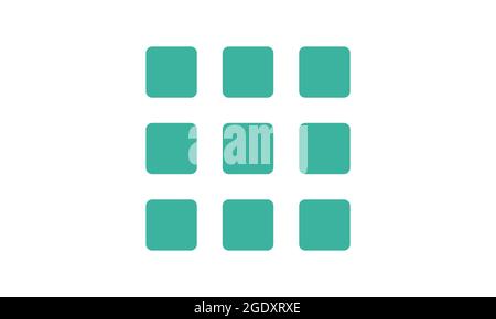 Grid icon vector isolated on white background, Grid sign Stock Vector