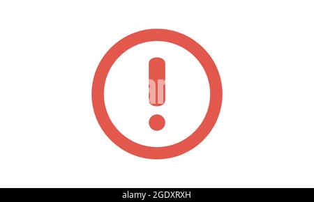 Exclamation mark icon. Exclamation mark symbol. vector illustration. Stock Vector