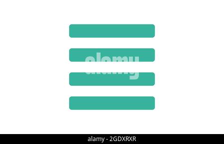 Justify icon vector isolated on white background for your web and mobile app design, Justify logo concept Stock Vector