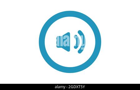 Sound icon, speaker icon. Sound vector icon, music volume symbol. Vector Illustration. Flat design Stock Vector