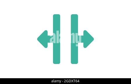 Resize icon vector from arrows concept. Resize  sign for use on web and mobile apps, logo, print media Stock Vector