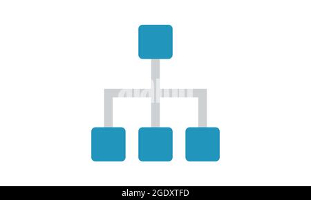 Sitemap icon. Element of programming collection for mobile concept and web apps icon.  Sitemap icon for website design and mobile, app development Stock Vector