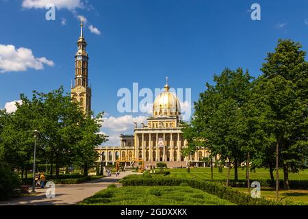 Lichen Stary, Greater Poland - 25 May 2016: View of the Sanctuary of Our Lady of Sorrows, Queen of Poland. Stock Photo