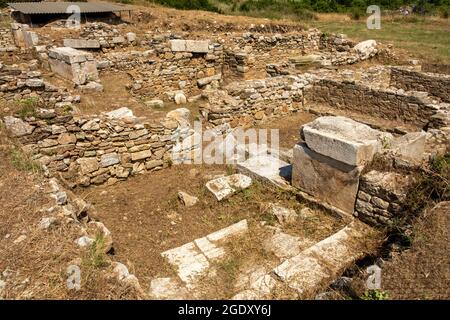 the ancient city of Parion is located in the village of Kemer in the township of Biga in Çanakkale province of Turkey. visit date 29 july 2021 Stock Photo