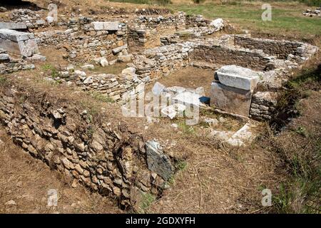 the ancient city of Parion is located in the village of Kemer in the township of Biga in Çanakkale province of Turkey. visit date 29 july 2021 Stock Photo