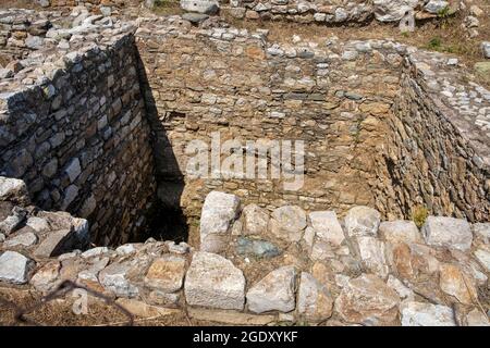 the ancient city of Parion is located in the village of Kemer in the township of Biga in Çanakkale province of Turkey. visit date 29 july 2021 Stock Photo