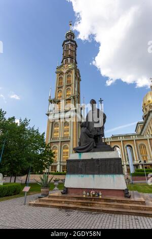 Lichen Stary, Greater Poland - 25 May 2016: View of the Sanctuary of Our Lady of Sorrows, Queen of Poland. Stock Photo