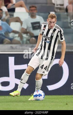 Turin, Italy, 14th August 2021. Dejan Kulusevski of Juventus during the Pre Season Friendly match at Allianz Stadium, Turin. Picture credit should read: Jonathan Moscrop / Sportimage Stock Photo