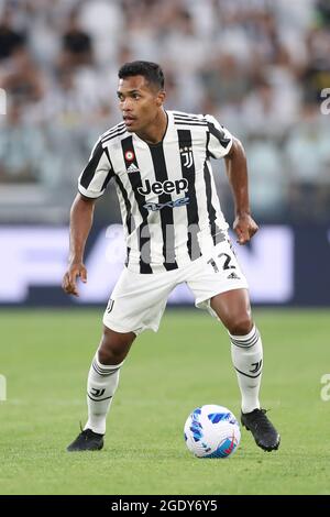 Turin, Italy, 14th August 2021. Alex Sandro of Juventus during the Pre Season Friendly match at Allianz Stadium, Turin. Picture credit should read: Jonathan Moscrop / Sportimage Stock Photo