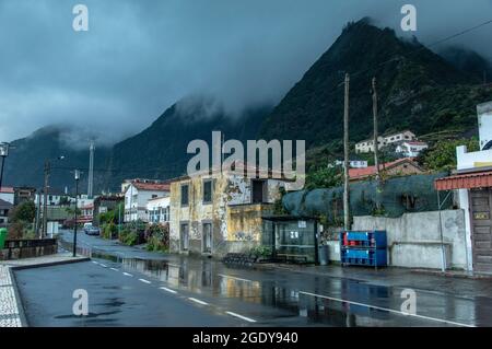 View of Madeira island north coast Stock Photo