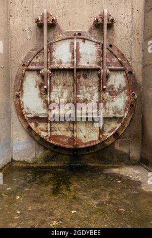 Storm Drain Hatch Stock Photo