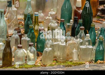 Small Glass Bottles for the Storage of Light-sensitive Liquids. Containers  Used in Pharmaceuticals Stock Image - Image of drink, drug: 201022967