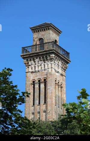 Old Trinity College Tower in Glasgow Stock Photo