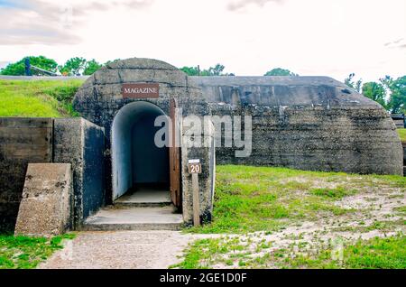 The Fort Gaines ammunition magazine is pictured, Aug. 12, 2021, in Dauphin Island, Alabama. Stock Photo