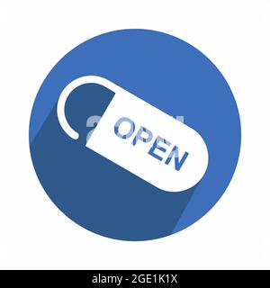 Vector Graphic of Open Tag - Flat Style - simple illustration. Editable stroke. Design template vector.outline style design.Vector graphic illustratio Stock Vector